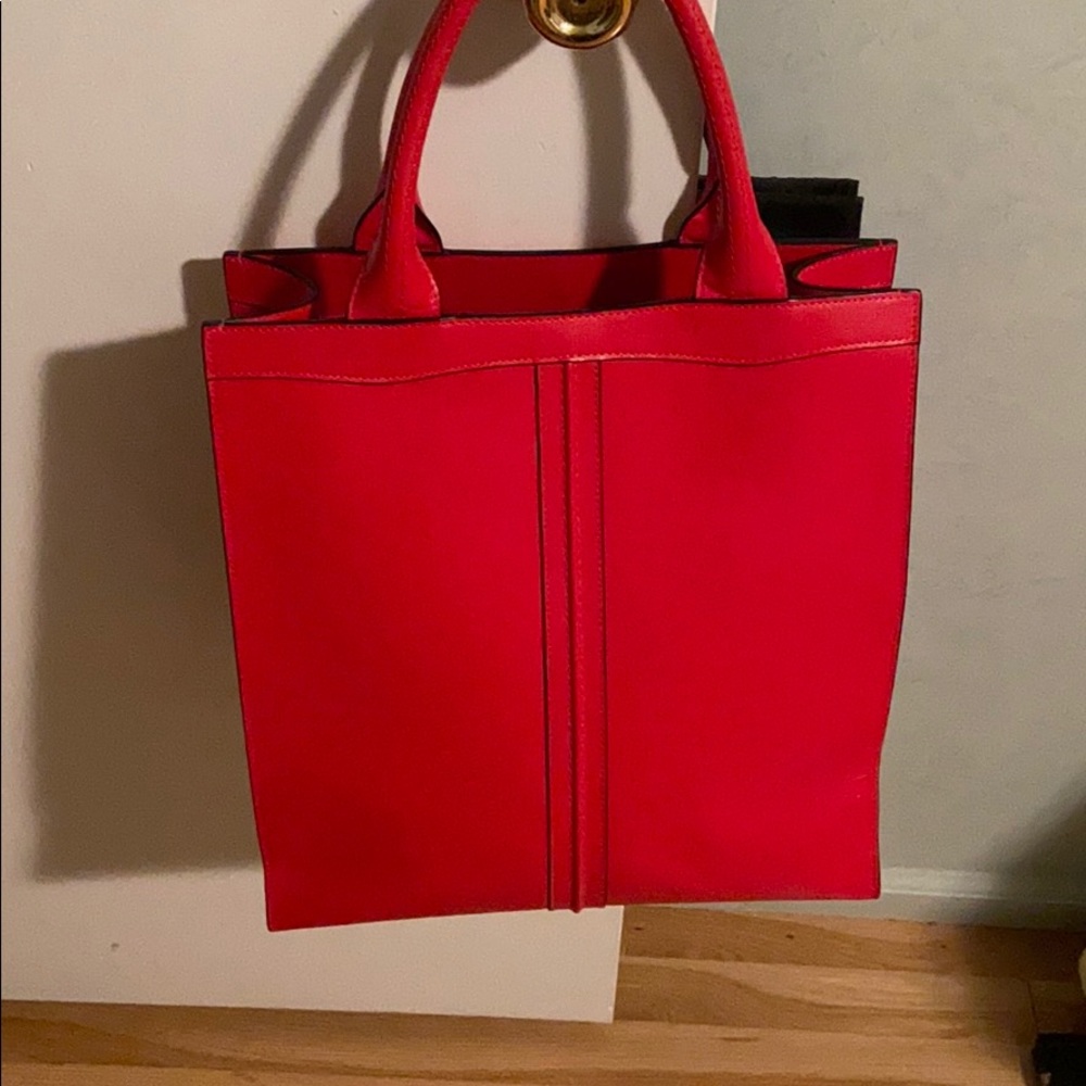 Beautiful Red Valextra Shopping Tote.